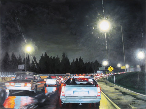 Cars at Night I-5, OR